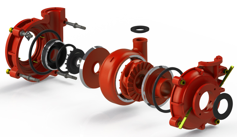 Metal Parts for all liners slurry pumps